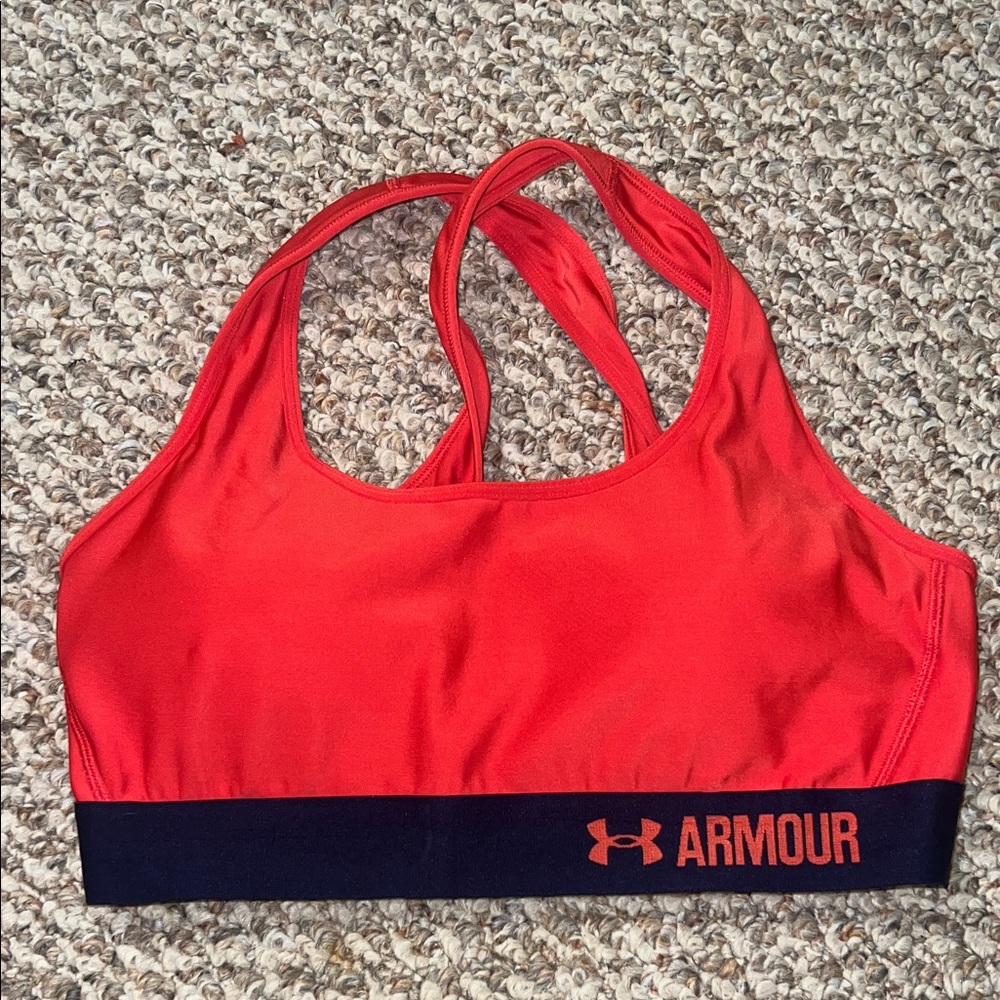Under Armour Women's Vibrant Red Sports Bra